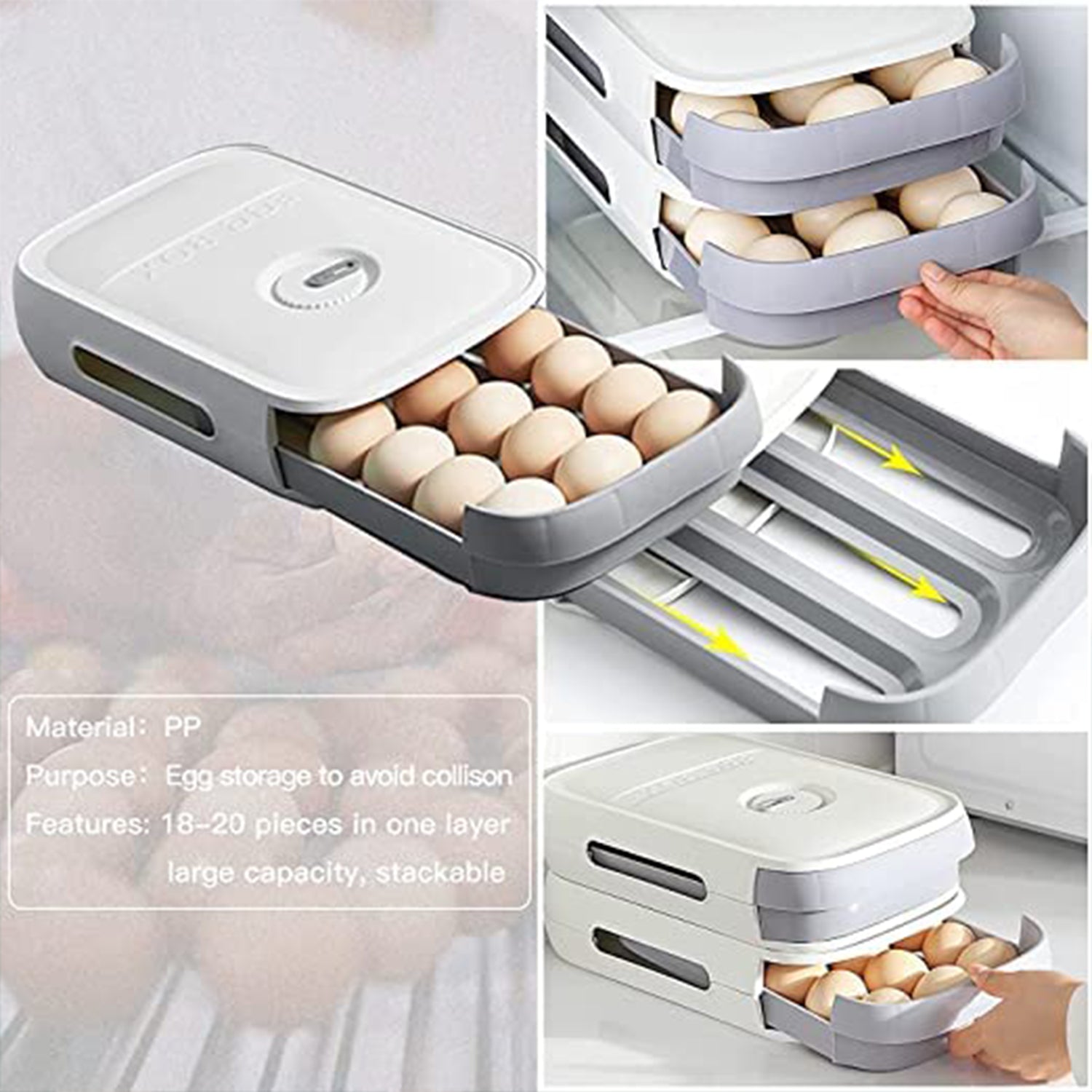 5723 Egg Storage Box Plastic Egg Drawer Fridge Egg Organizer Egg Keeper Refrigerator Egg Drawer Plastic Egg Carton Covered Egg Holder Pantry Egg Bin Household Egg Tray (1 Pc) 5723 Egg Storage Box Plastic Egg Drawer Fridge Egg Organizer Egg Keeper Refrigerator Egg Drawer Plastic Egg Carton Covered Egg Holder Pantry Egg Bin Household Egg Tray (1 Pc)